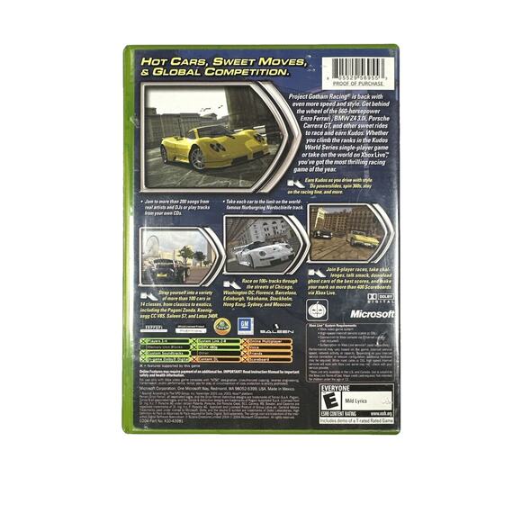 Project Gotham Racing 2 (Microsoft Xbox, 2003) Complete CIB, Tested - Picture 6 of 6